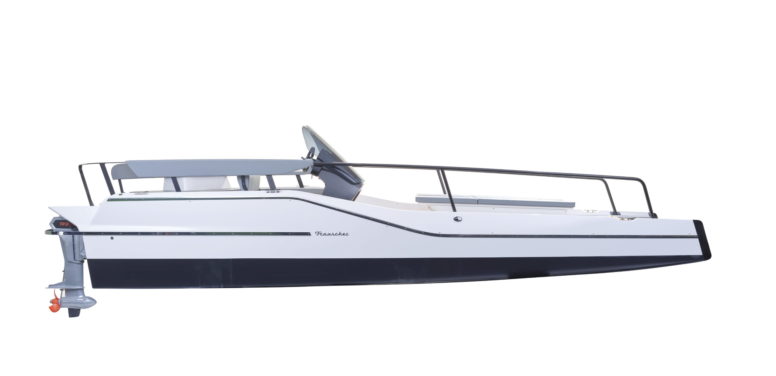 Frauscher TimeSquare 20 - Elektroboot side view