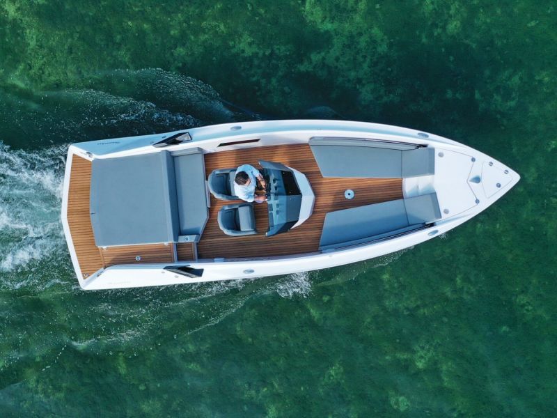 Frauscher 740 MIRAGE-Air Elektroboot top view