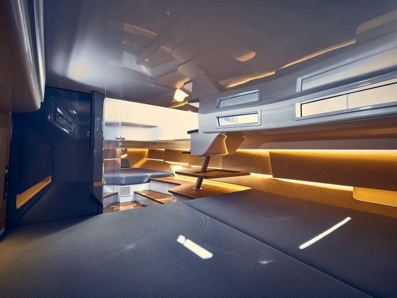 Liegefläche unter Deck