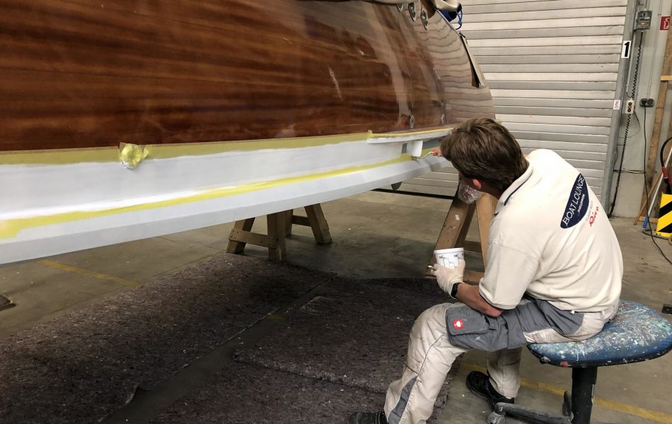 unterwasser anstrich mit sorgfalt